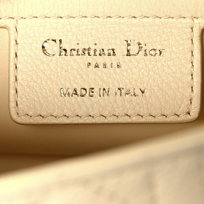 Christian Dior Calfskin Cannage Small Caro Bag Pale Yellow 6 of 14