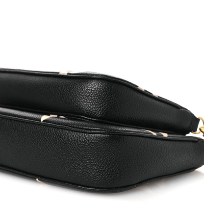 Louis Vuitton Empreinte Monogram Giant Multi Pochette Accessories Black Beige 9 of 10