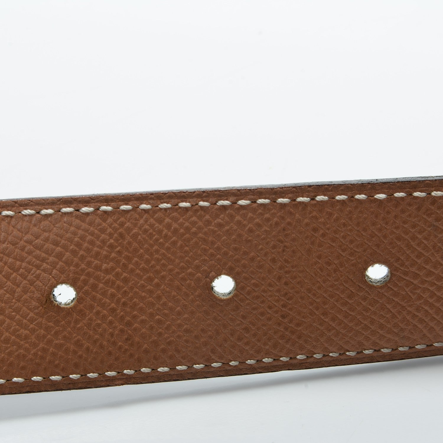 Hermes Box Epsom 32mm H Belt 68 Black Gold 7 of 8