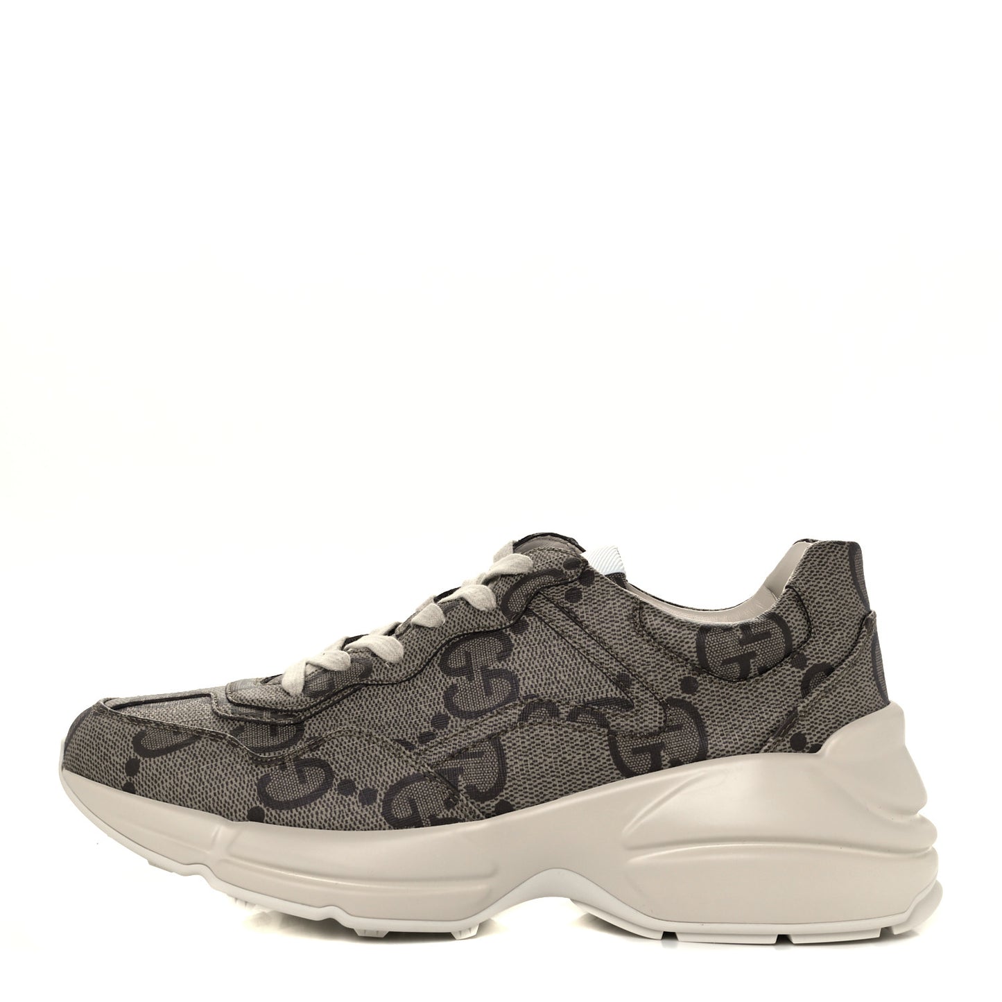 Maxi GG Supreme Monogram Gucci 100 Womens Rhyton Sneakers 39 Beige Ebony