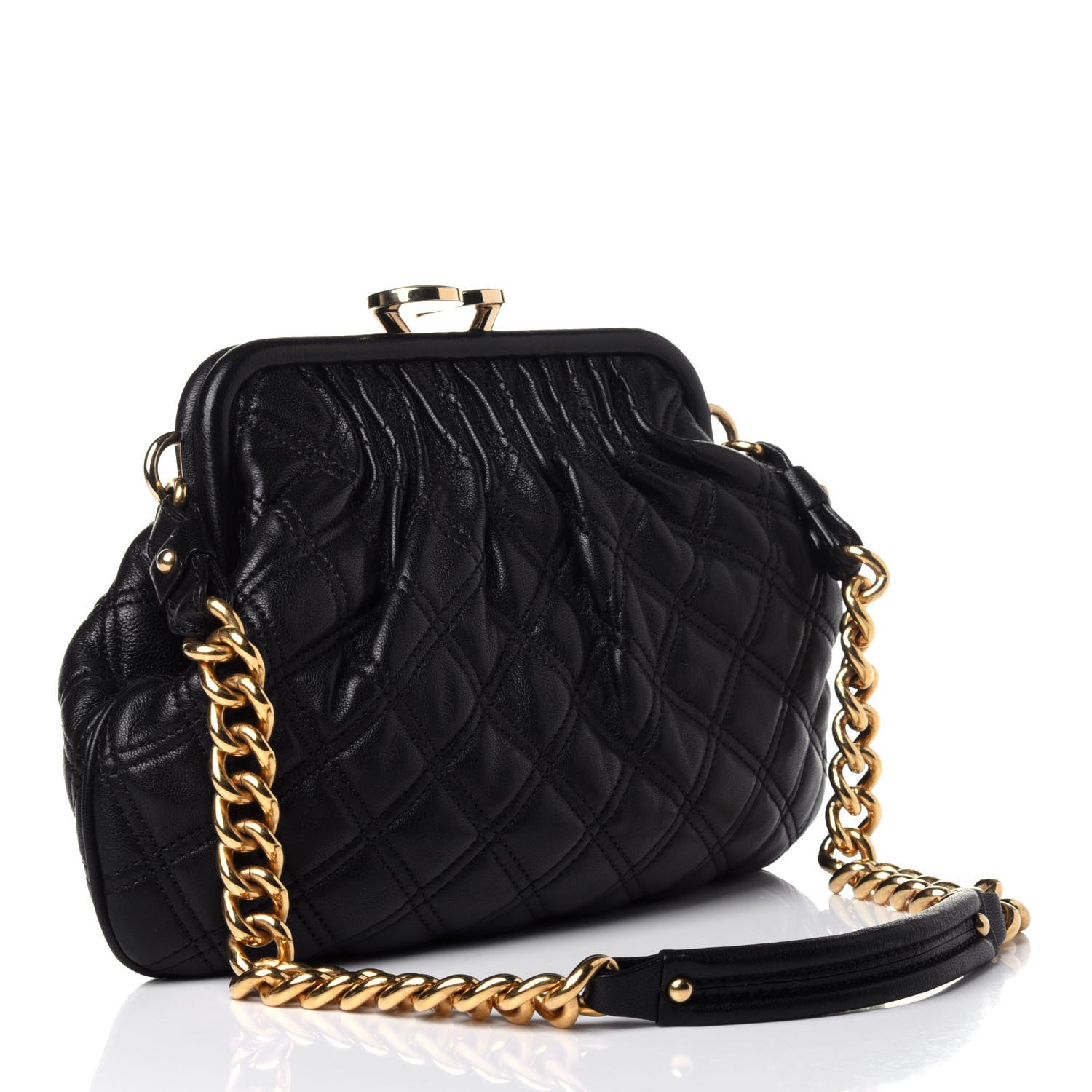 Marc Jacobs Calfskin Quilted Little Stam Black 3 of 11