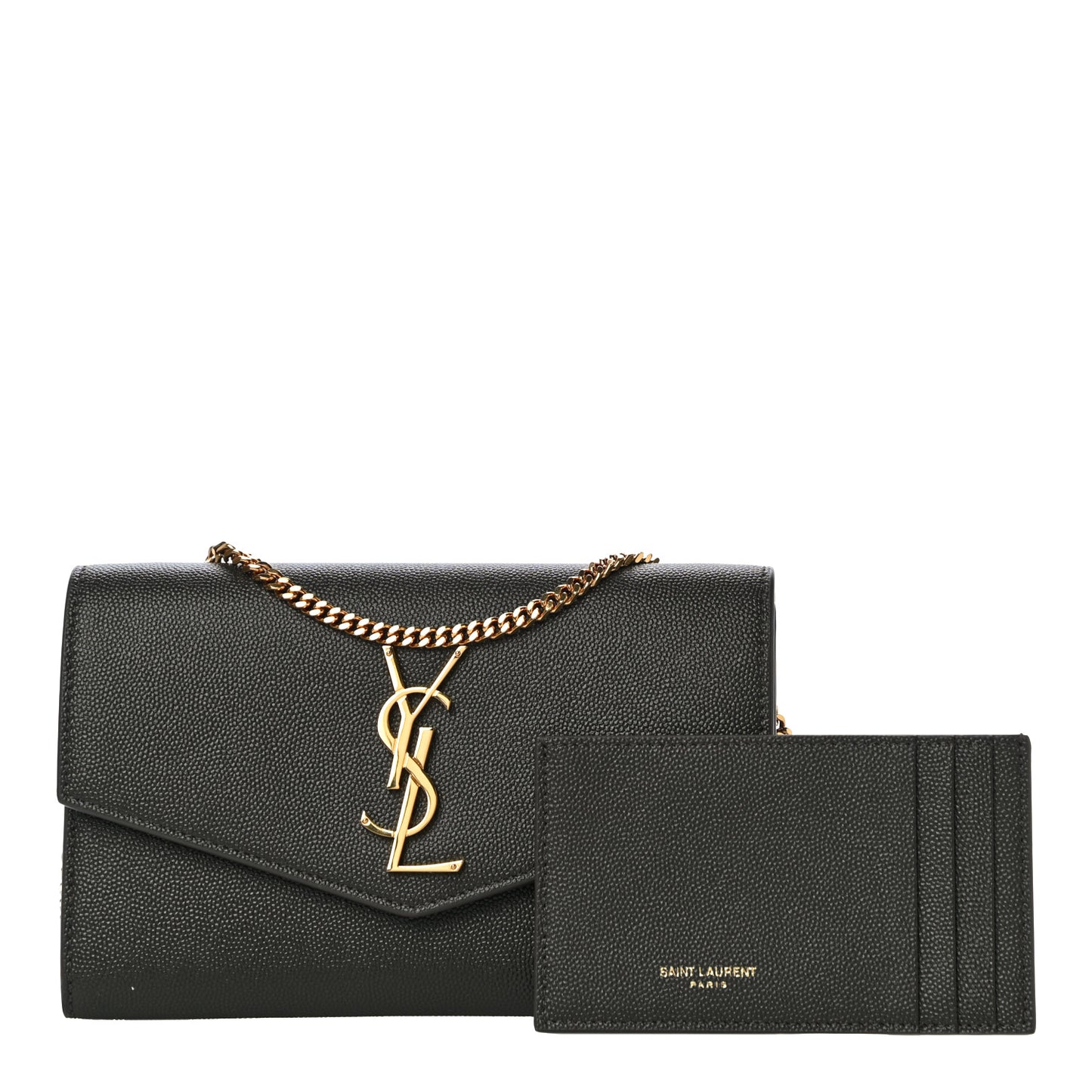 Grain De Poudre Uptown Chain Wallet Pebble