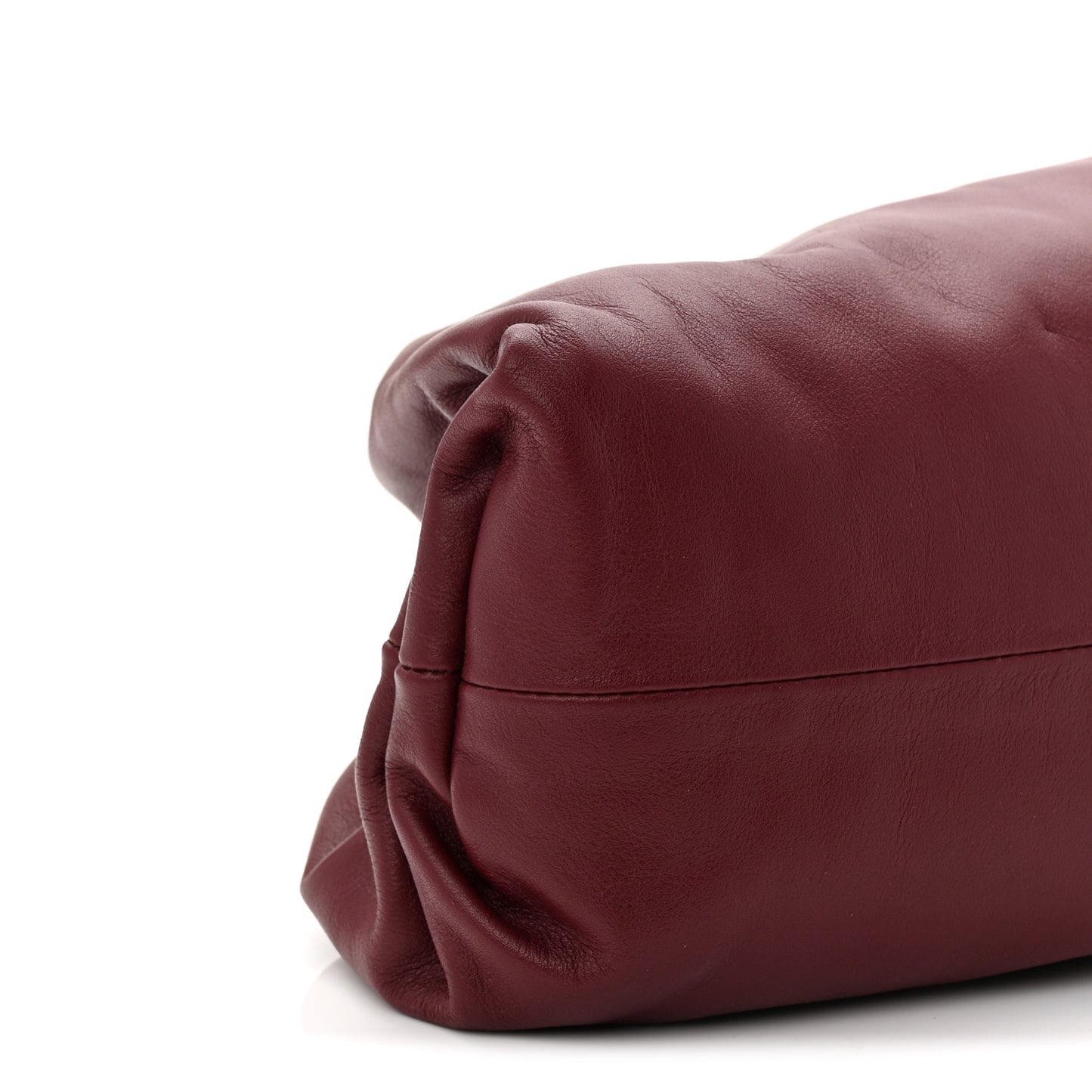 Smooth Butter Calf The Pouch Oversized Clutch Bordeaux