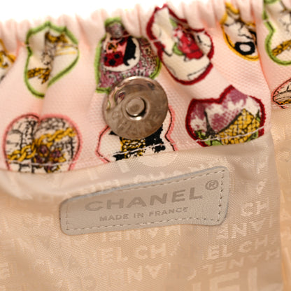 Chanel Canvas Coco Hearts Shoulder Bag Pink 6 of 14