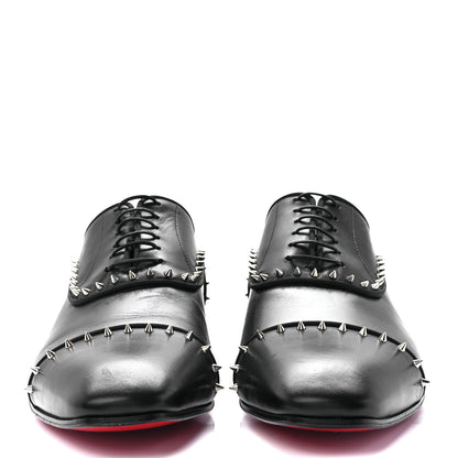 Christian Louboutin Calfskin Mens Eton Flat Loafers 44.5 Black 2 of 7