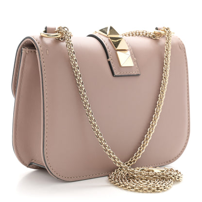 Valentino Garavani Vitello Small Glam Lock Rockstud Flap Poudre 3 of 10