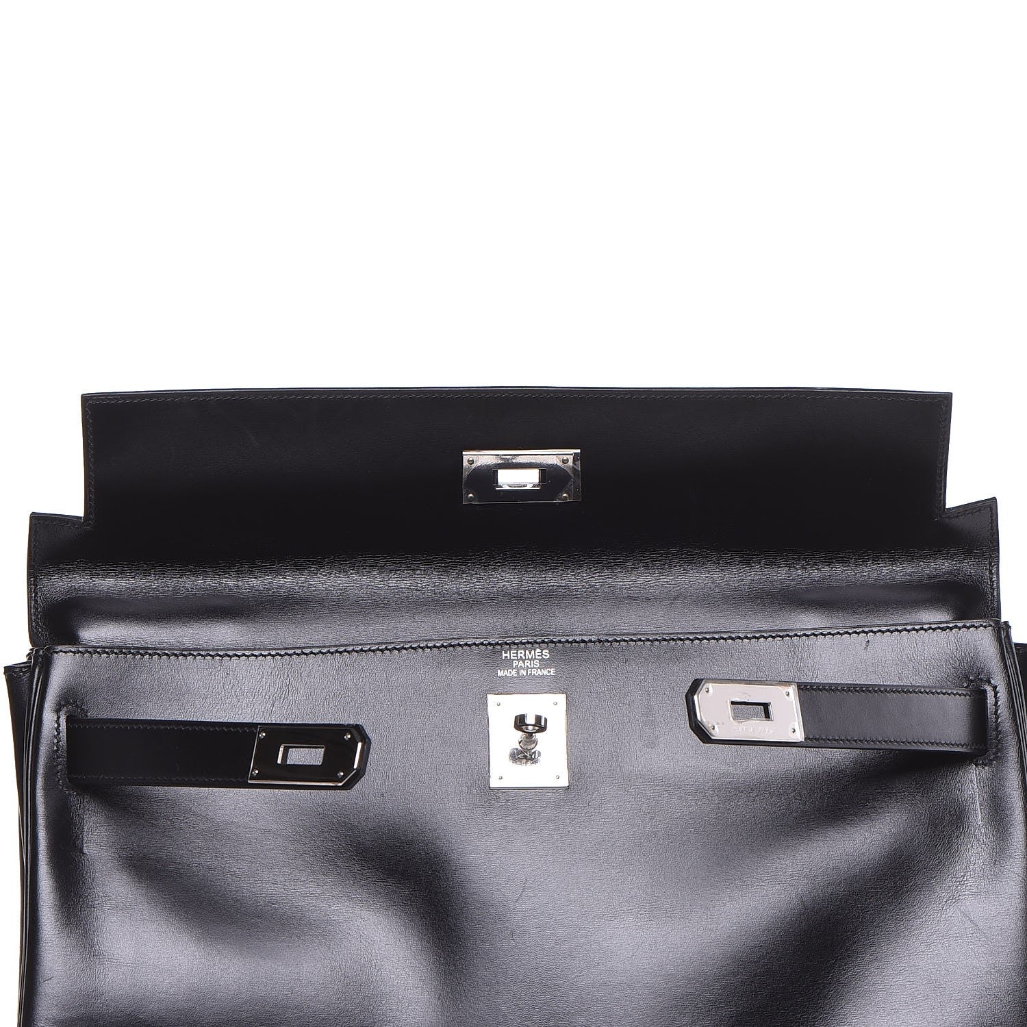 Hermes Box Kelly Retourne 40 Black 9 of 38