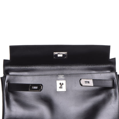 Hermes Box Kelly Retourne 40 Black 9 of 38