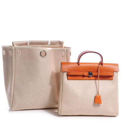 Hermes Toile HERBAG Natural 1 of 9