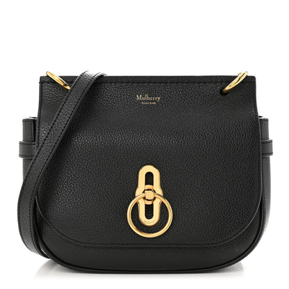 Mulberry Small Classic Grain Calfskin Small Amberley Satchel Black 1 of 11