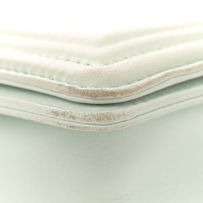 Chanel Lambskin Quilted Medium Boy Flap Light Green 11 of 16