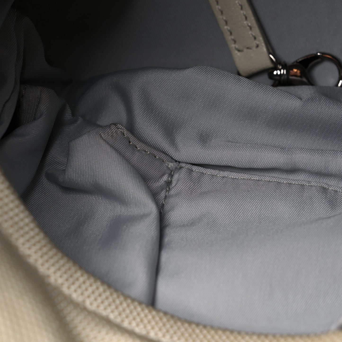 Coated Canvas Paris Biarritz Hobo Silver