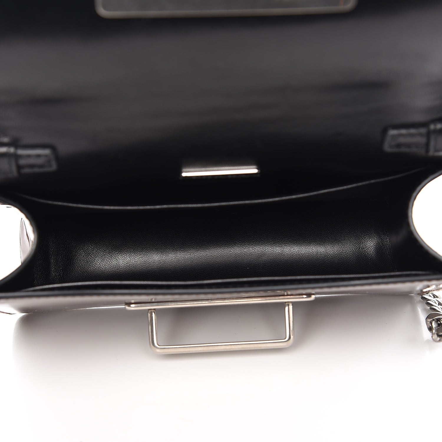 Prada Metallic Vitello Saffiano Cahier Bag Cammeo Black 5 of 6