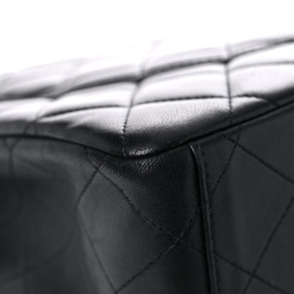 Chanel Lambskin Quilted Maxi Double Flap Black 9 of 13