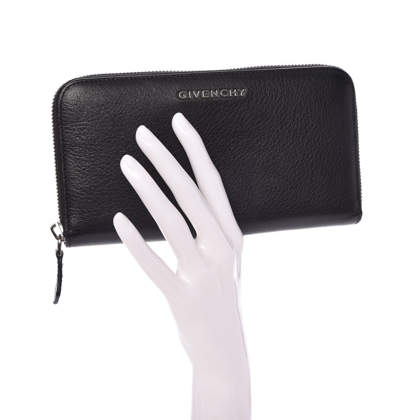 Sugar Goatskin Pandora Zip Around Wallet Black