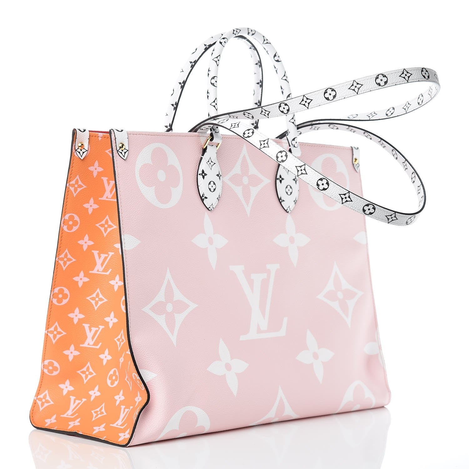 Louis Vuitton Monogram Giant Onthego GM Rouge Rose 3 of 10