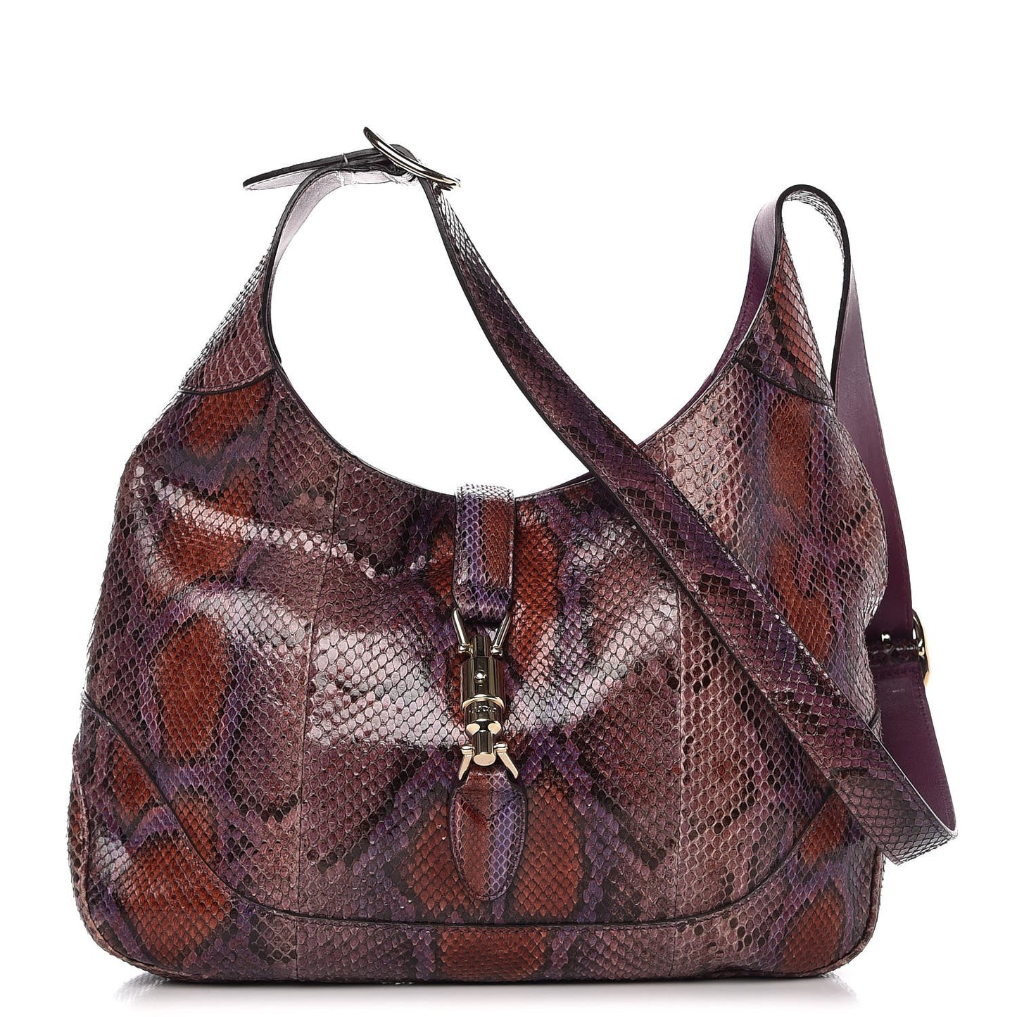 Python Medium Jackie Shoulder Bag Purple