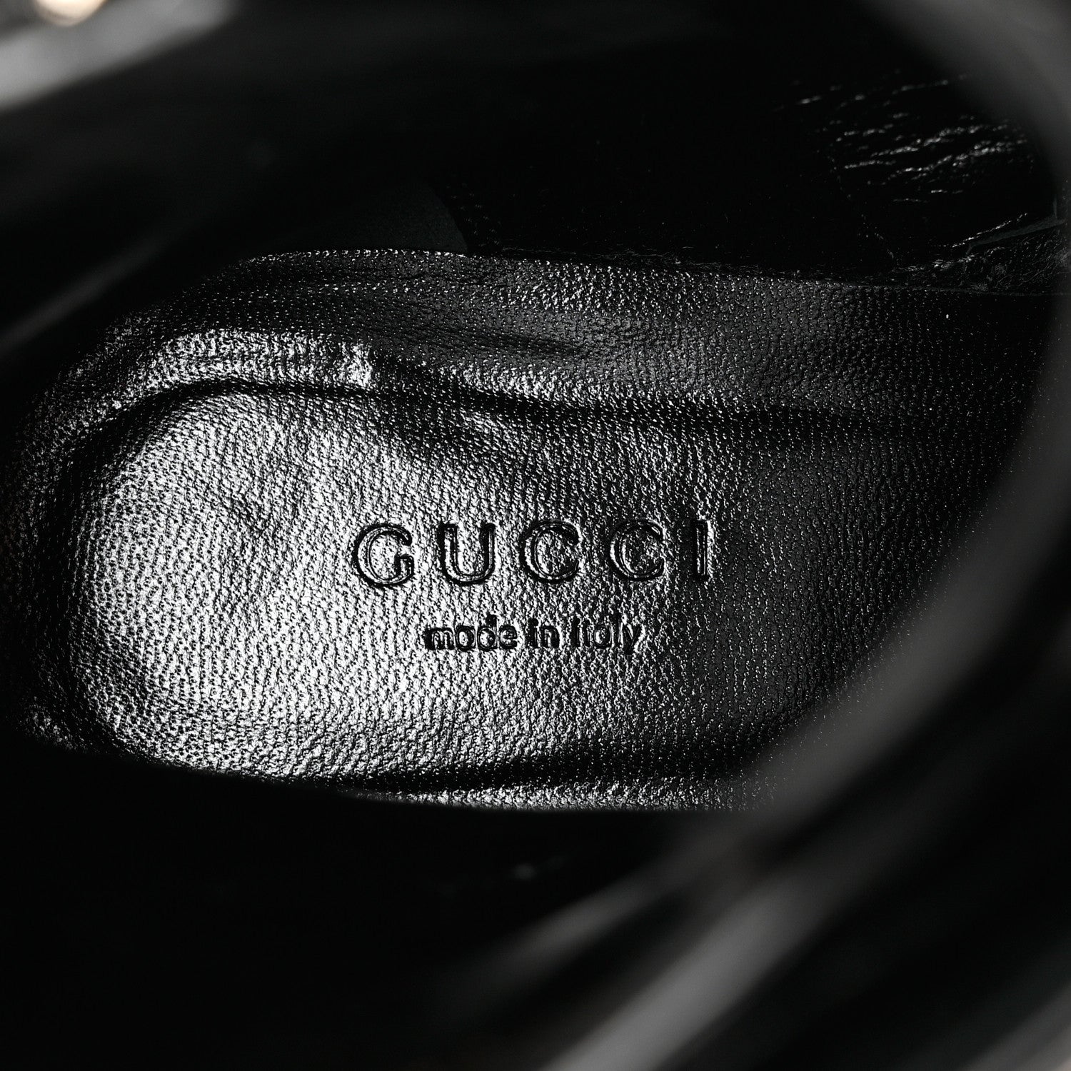 Gucci Flores Calfskin Nappa Matelasse GG 40mm Ankle Boots 37.5 Black 7 of 11
