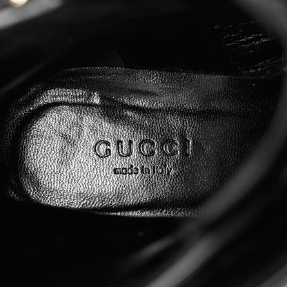 Gucci Flores Calfskin Nappa Matelasse GG 40mm Ankle Boots 37.5 Black 7 of 11