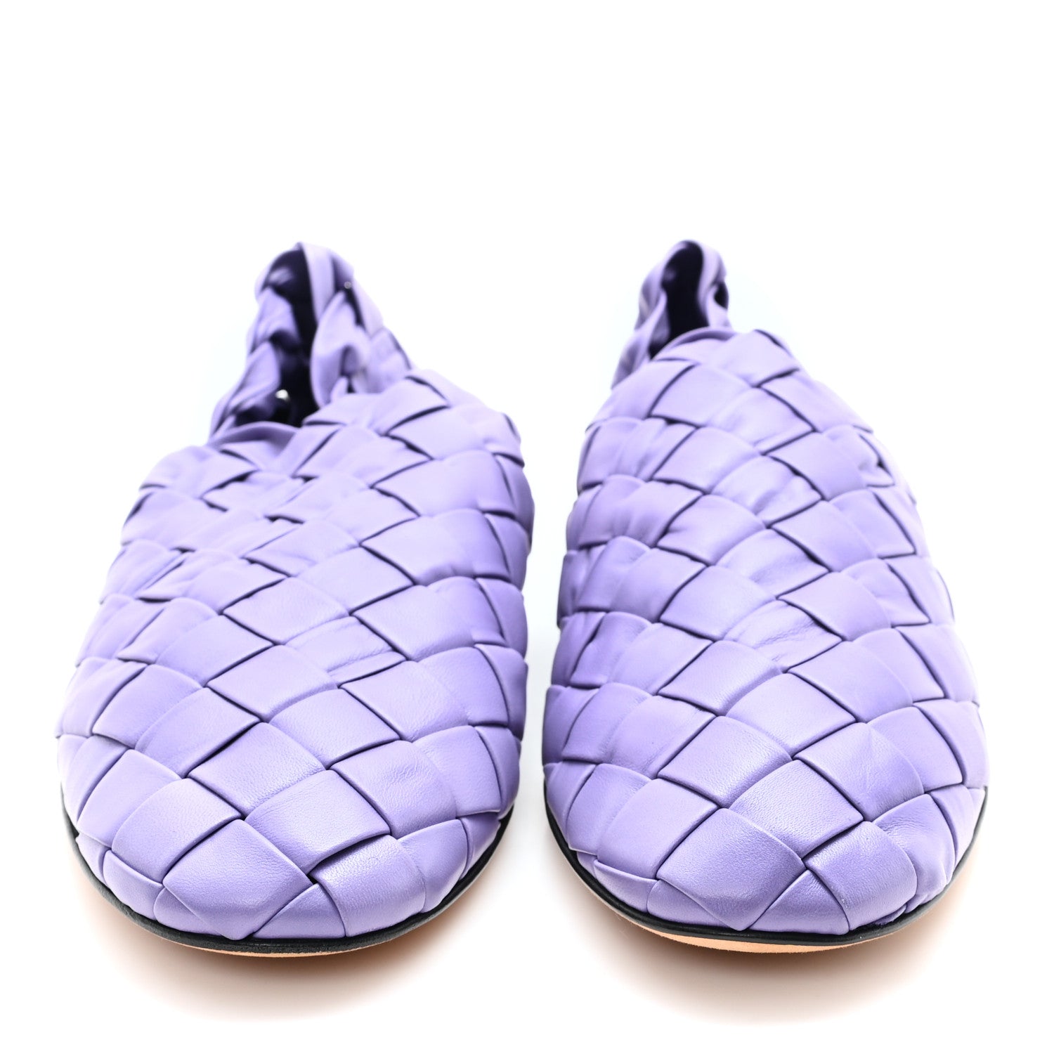 Bottega Veneta Lagoon Nappa Intrecciato Slipper Flats 39.5 Lavender 3 of 8