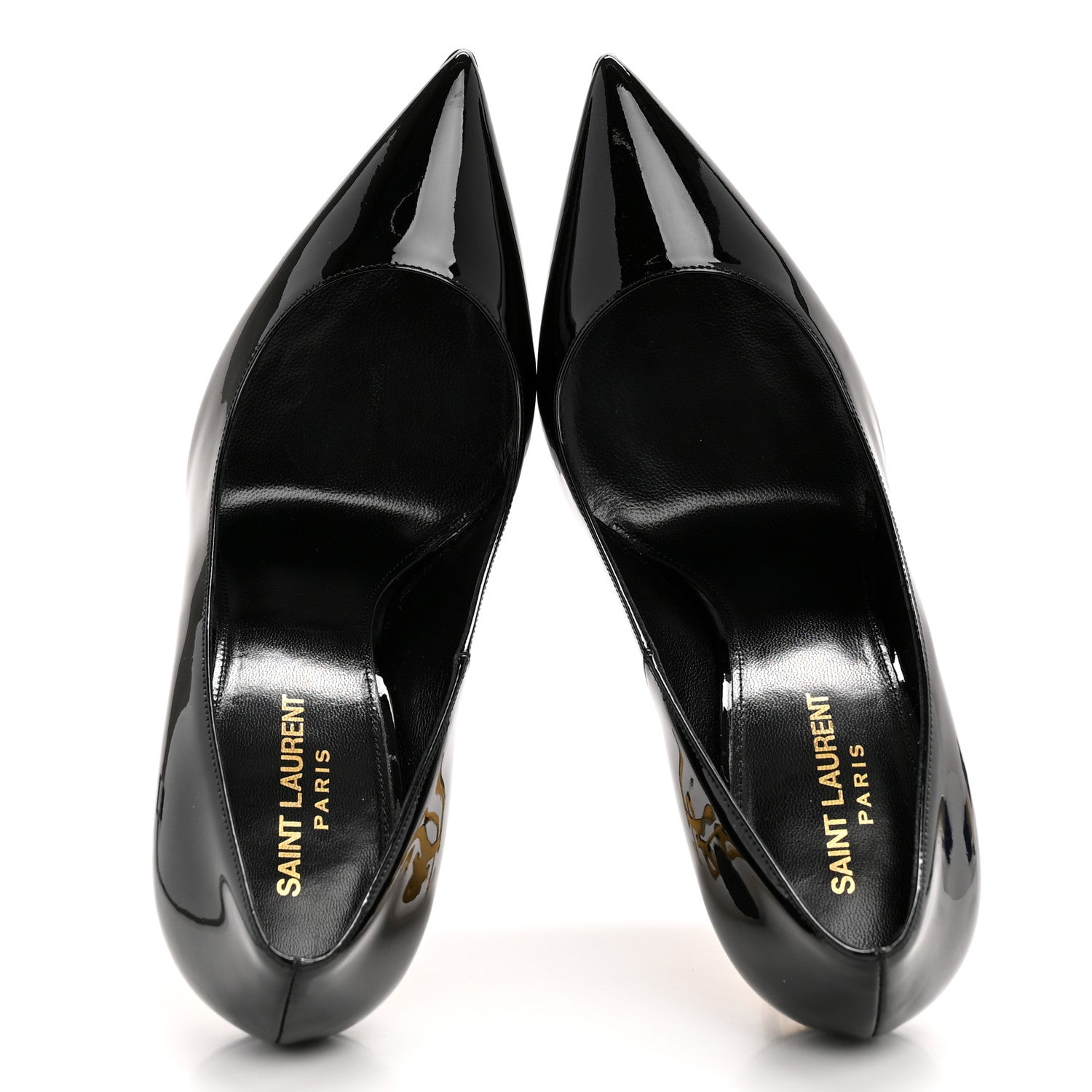 Saint Laurent Patent Opyum 110 Pumps 39.5 Black Gold 2 of 10