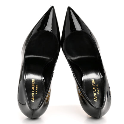 Saint Laurent Patent Opyum 110 Pumps 39.5 Black Gold 2 of 10