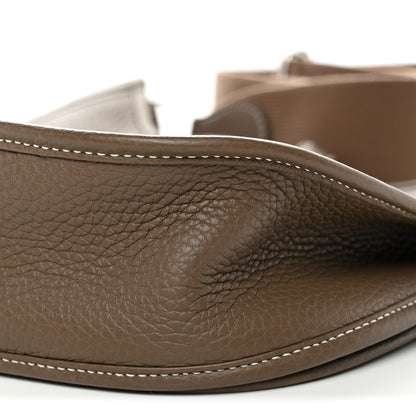Hermes Taurillon Clemence Evelyne III PM Etoupe 10 of 11