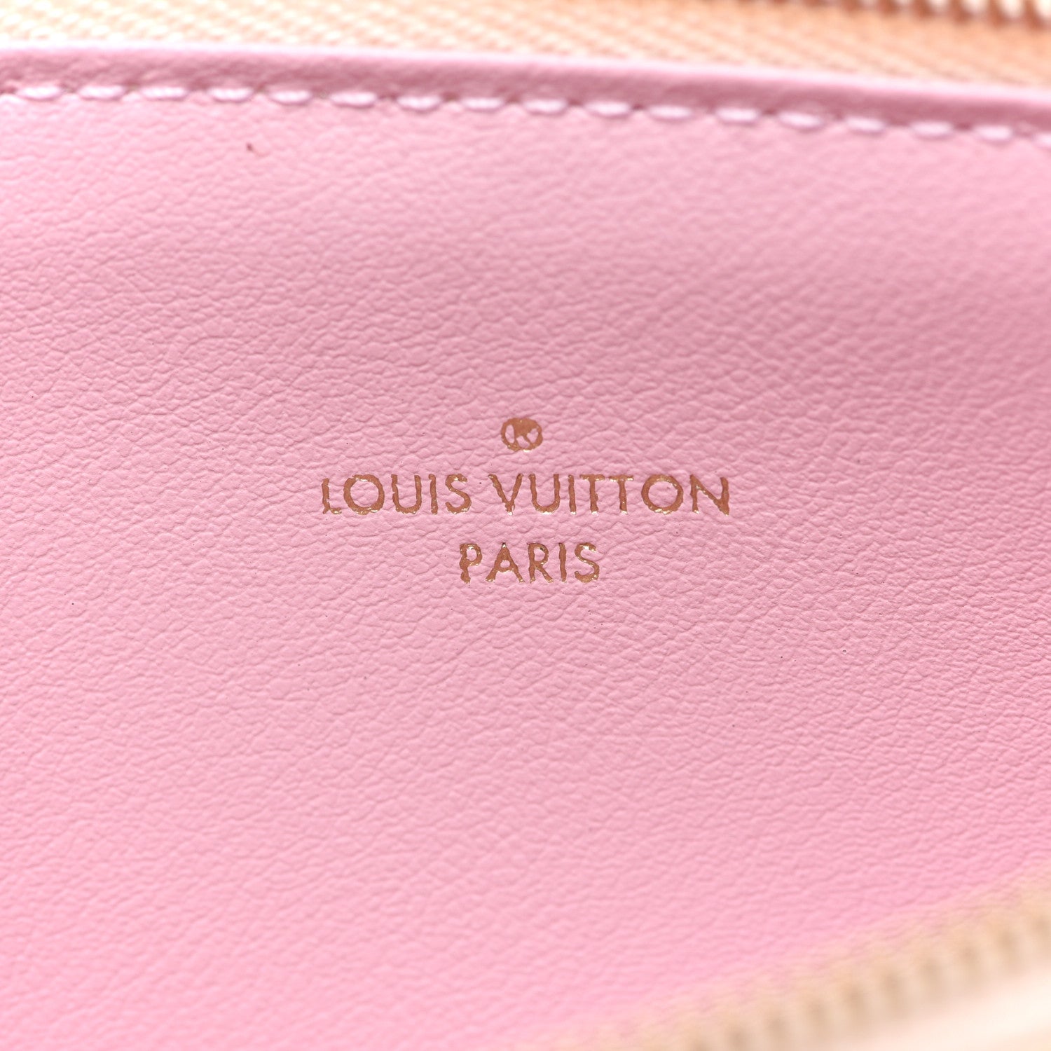 Louis Vuitton Damier Azur Felicie Chain Wallet Zippered Insert Rose Ballerine 6 of 6