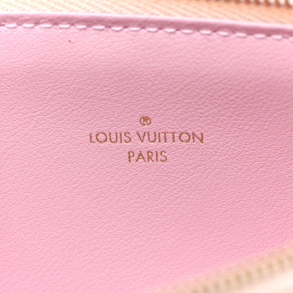 Louis Vuitton Damier Azur Felicie Chain Wallet Zippered Insert Rose Ballerine 6 of 6