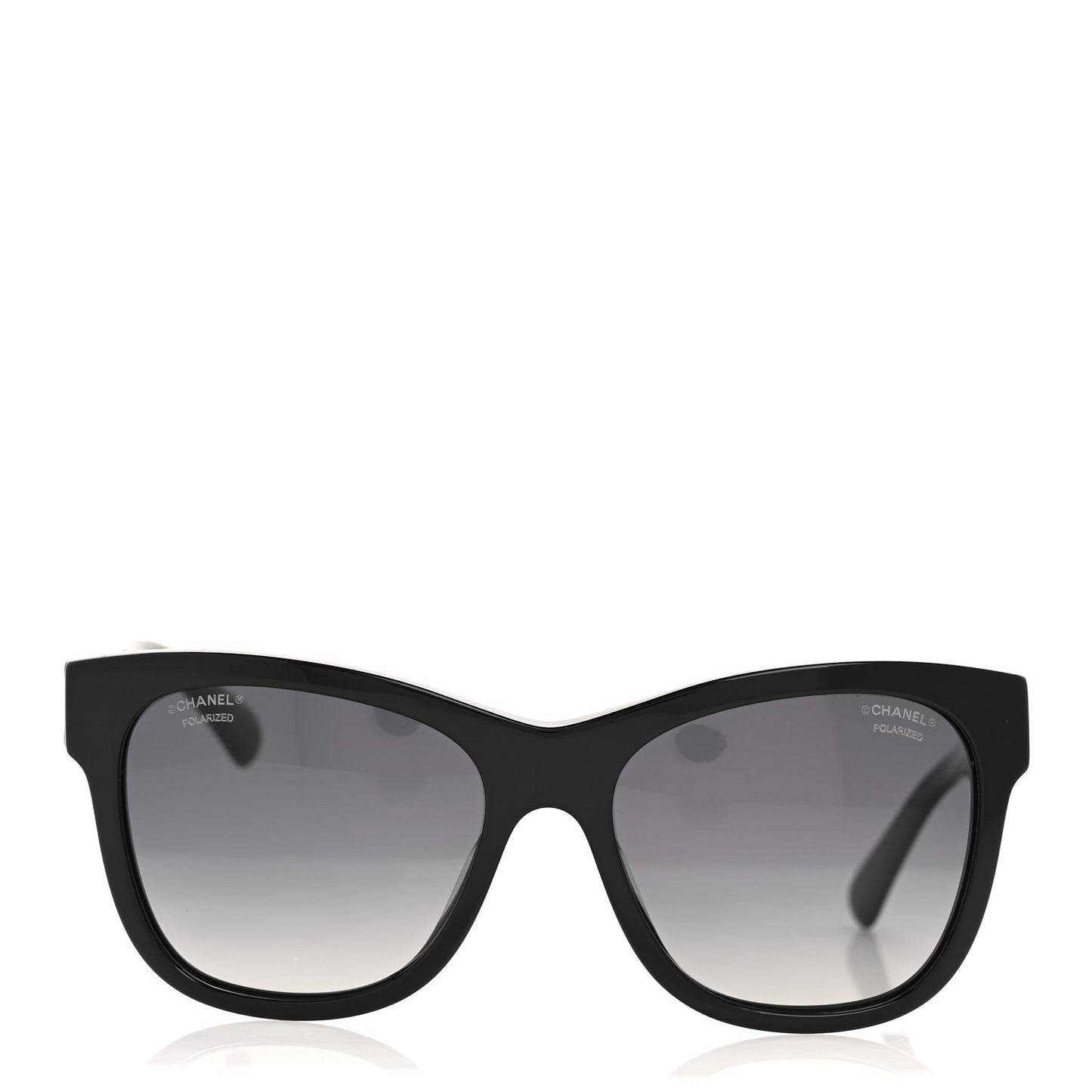 Acetate Polarized Square CC Sunglasses 5380 Black