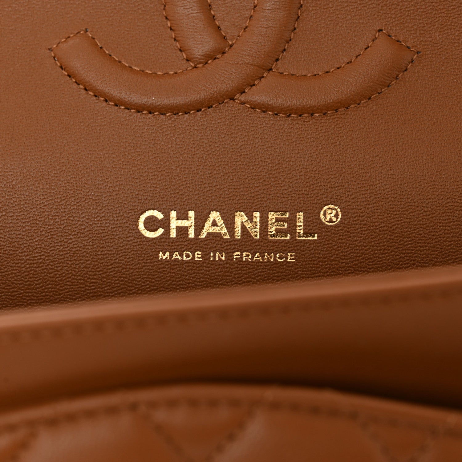 Chanel Lambskin Quilted Medium Double Flap Brown 6 of 12