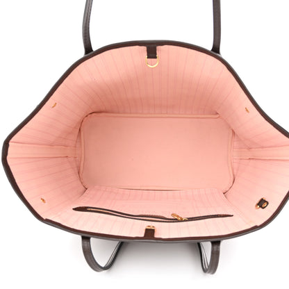 Louis Vuitton Damier Ebene Neo Neverfull MM Rose Ballerine 5 of 10