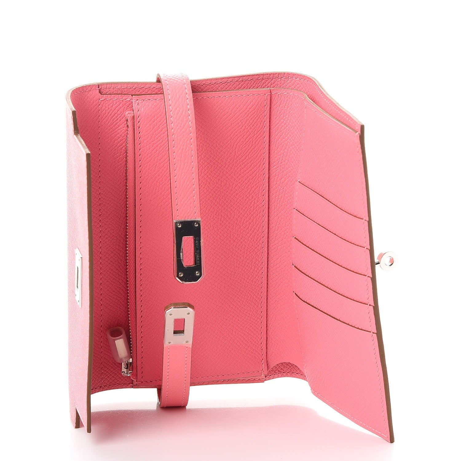 Hermes Epsom Medium Kelly Wallet Rose Confetti 5 of 8