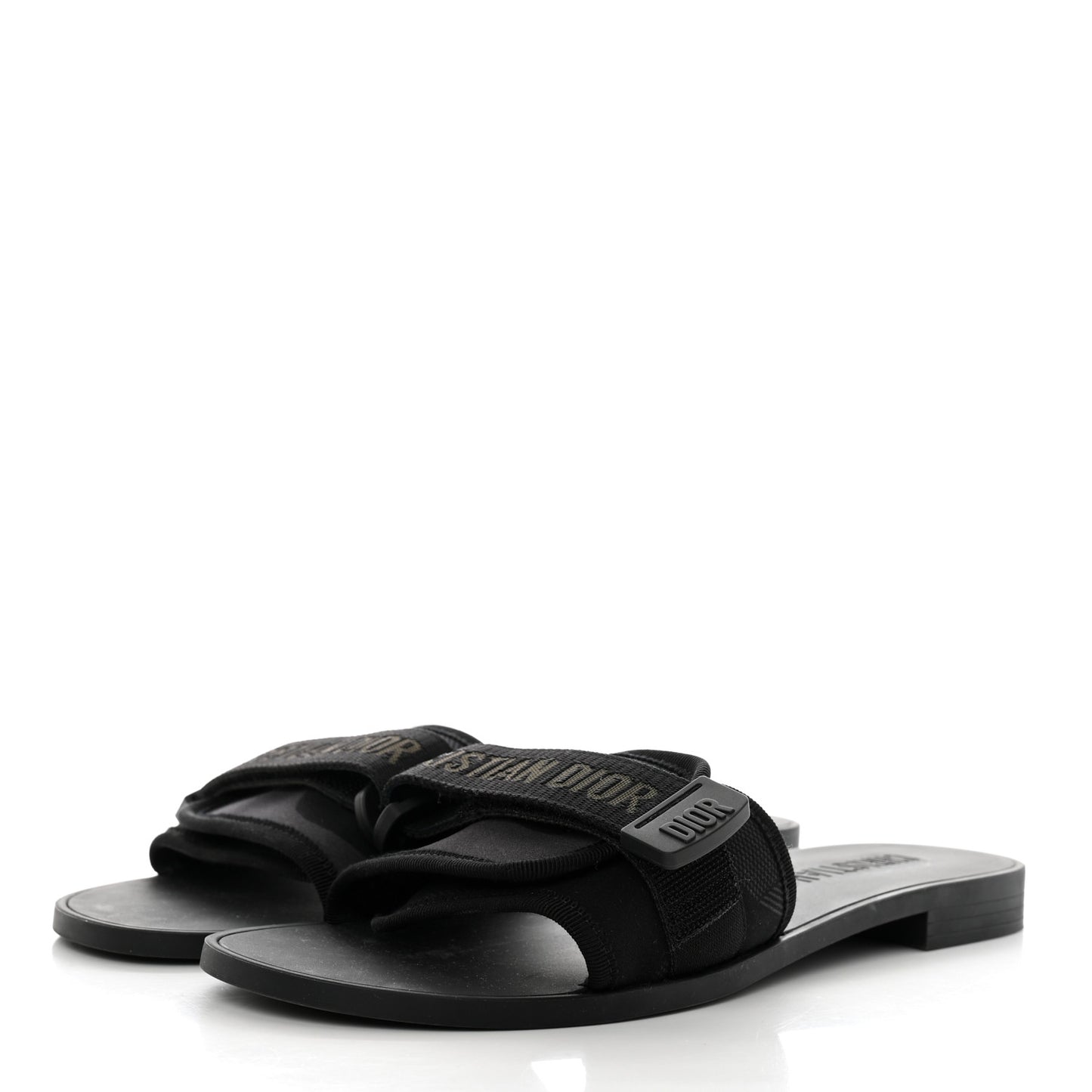 Technical Stretch Fabric Camouflage Dio(r)evolution Slide Sandals 40 Black Military