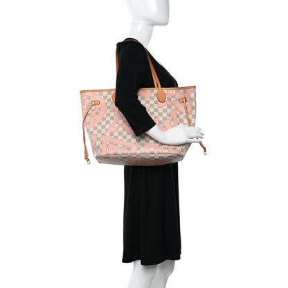 Louis Vuitton Damier Azur Tahitienne Neverfull MM 2 of 20