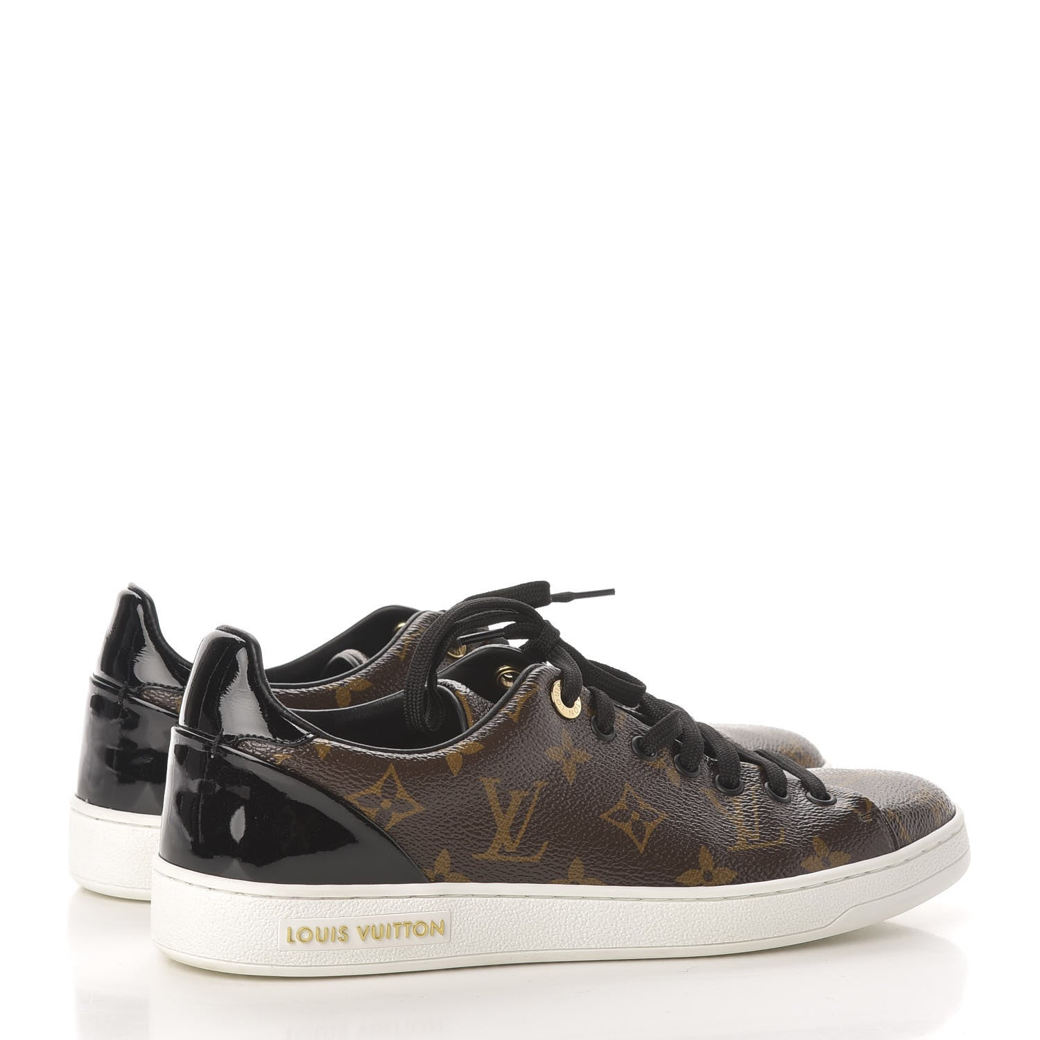 Louis Vuitton Patent Monogram Frontrow Sneakers 39 4 of 9