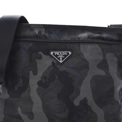 Prada Tessuto Nylon Camouflage Flat Messenger Fumo 9 of 11