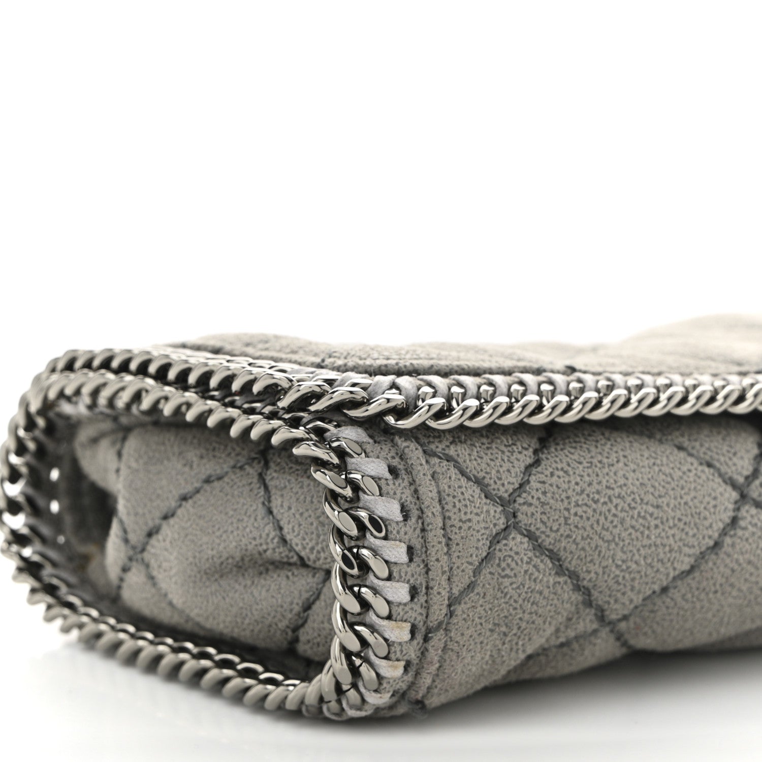 Stella McCartney Shaggy Deer Quilted Falabella Grey 9 of 11