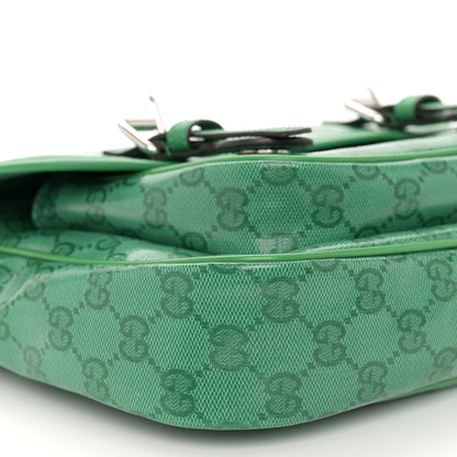 Gucci Monogram GG Childrens Messenger Bag Green 9 of 10