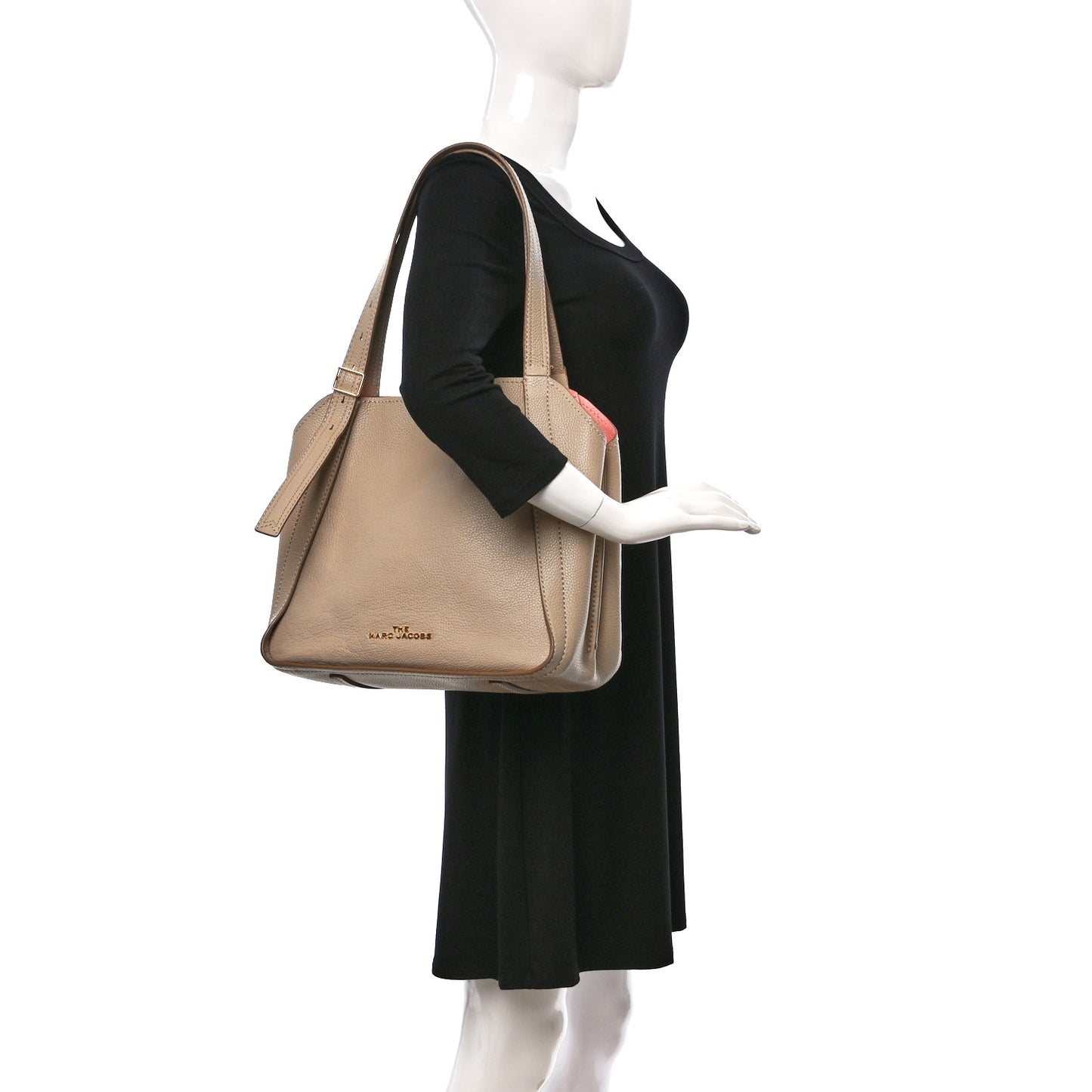 Grained Calfskin The Director Tote Beige