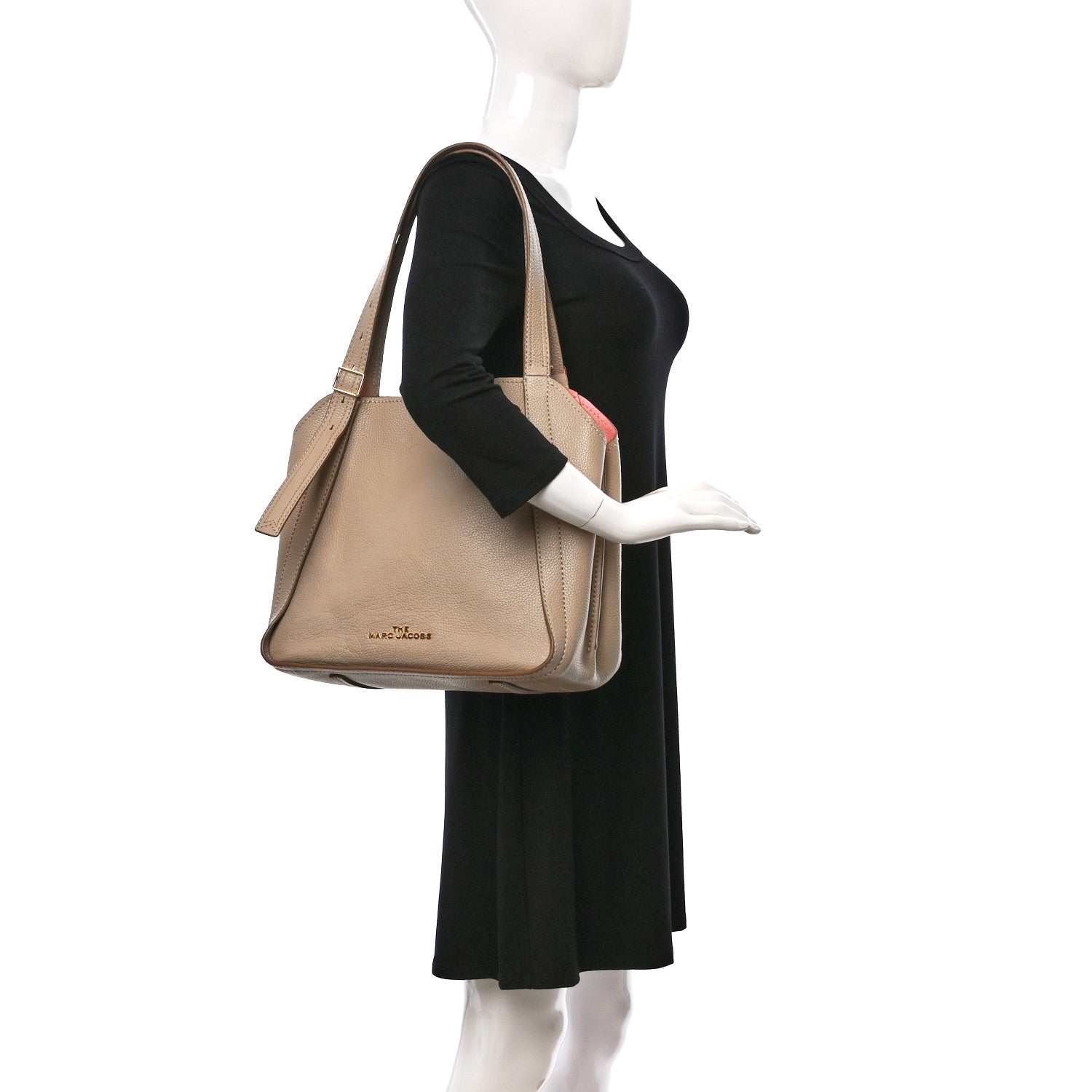 Marc Jacobs Grained Calfskin The Director Tote Beige 2 of 15