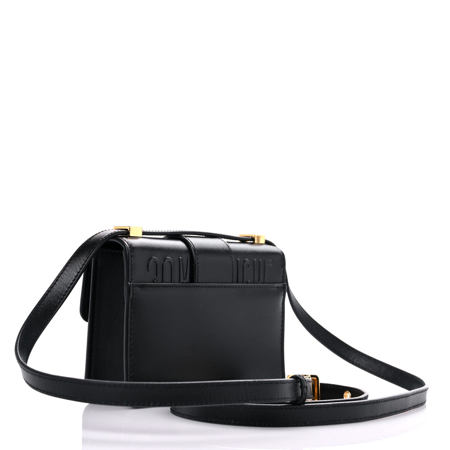 Christian Dior Smooth Calfskin Micro 30 Montaigne Flap Bag Black 3 of 12