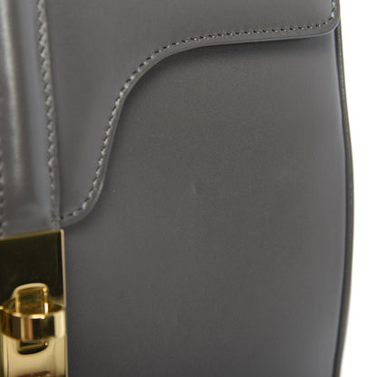 Celine Satinated Calfskin Small 16 Top Handle Bag Gray 9 of 12