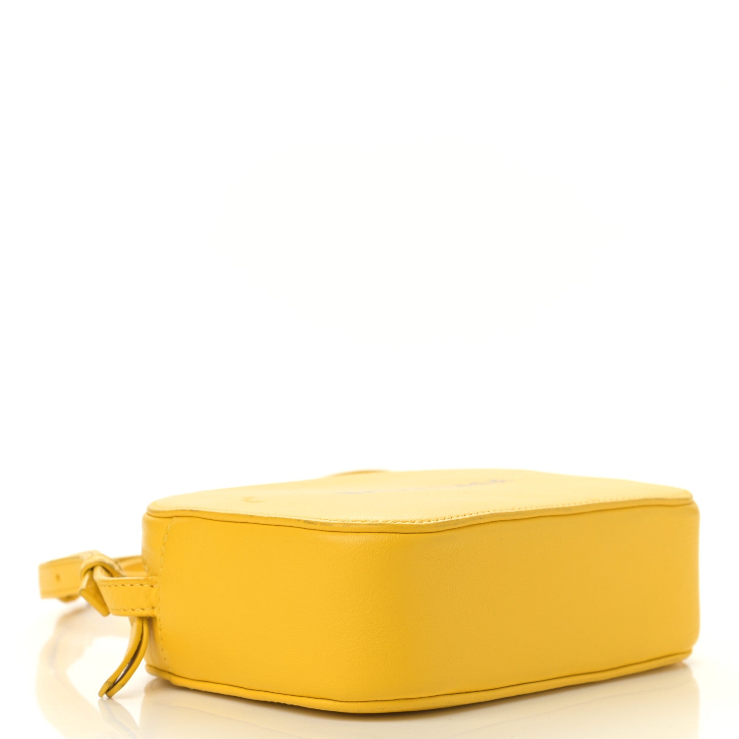 Balenciaga Calfskin Logo XS Everyday Camera Bag Yellow Black 4 of 11