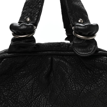 Chanel Distressed Lambskin Le Marais Bowler Black 8 of 11