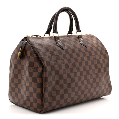 Louis Vuitton Damier Ebene Speedy 35 3 of 10