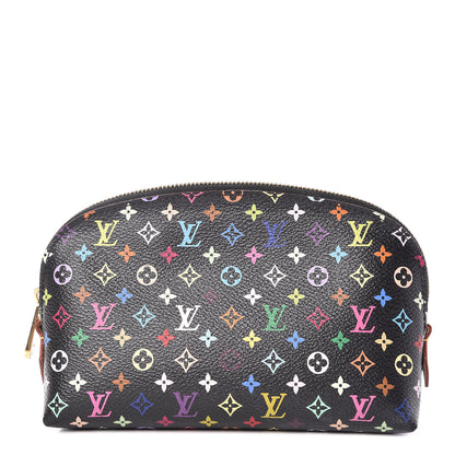 Louis Vuitton Monogram Multicolor Cosmetic Pouch Black Grenade 1 of 9