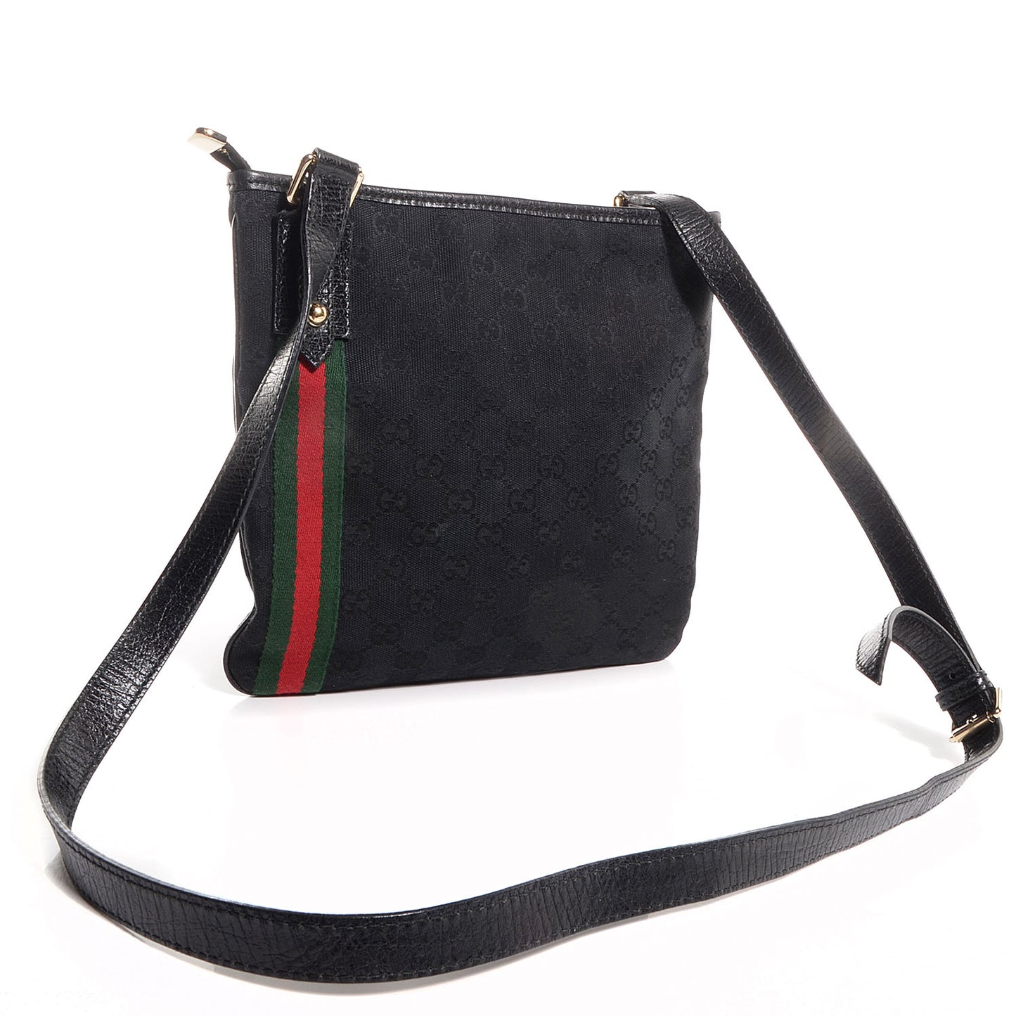 Monogram Web Jolicoeur Charms Messenger Bag Black