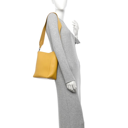Celine Soft Grained Calfskin Small Sangle Bucket Bag Ocre 2 of 11
