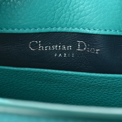Christian Dior Grained Calfskin Small Open Bar Tote Turquoise 6 of 9